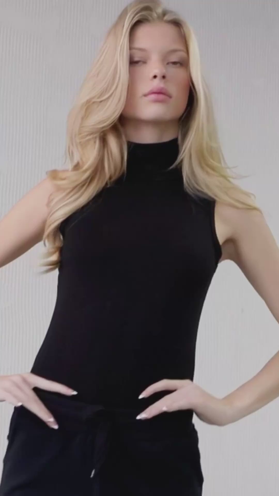 Sleeveless Turtleneck Bodysuit