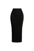 Ruched Maxi Skirt - EMMYDEVEAUX