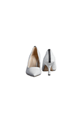 White Croc Pumps - EMMYDEVEAUX